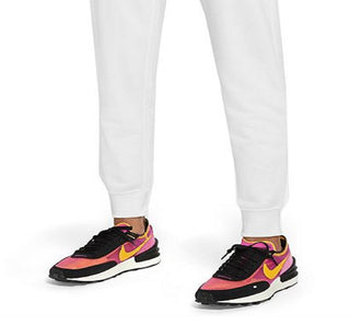 Calça de moletom Nike Sportswear Club Fleece Midrise Feminina, Branca, Tamanho 2XL