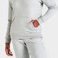Moletom com capuz Nike Sportswear Club Fleece feminino, gola funil, cinza, tamanho extragrande