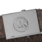 Cinto reversível com logotipo Michael Kors masculino, marrom, tamanho regular
