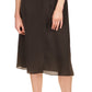 Vestido utilitário feminino Michael Kors com mangas dobradas, preto, tamanho pequeno