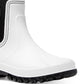 Botas de chuva femininas Michael Kors Tucker Pull On, brancas, tamanho 7