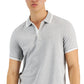 Camisa polo masculina Michael Kors Greenwich cinza tamanho grande