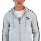 Moletom com capuz masculino Michael Kors com fita de logotipo cinza, tamanho XX-G