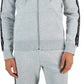 Moletom com capuz masculino Michael Kors com fita de logotipo cinza, tamanho XX-G