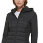 Casaco com capuz Calvin Klein feminino, preto, tamanho X-G