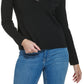Suéter Calvin Klein Feminino Gola V com Acabamento em Lantejoulas Preto Tamanho Médio