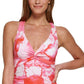 Calvin Klein Maiô Feminino Tie Dye com Tiras nas Costas Rosa Tamanho 8