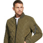 Jaqueta de beisebol acolchoada masculina Calvin Klein, verde, tamanho grande