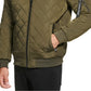 Jaqueta de beisebol acolchoada masculina Calvin Klein, verde, tamanho grande