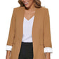 Calvin Klein Blazer Feminino Frente Aberta Manga 3/4 Marrom Tamanho 4 Petite