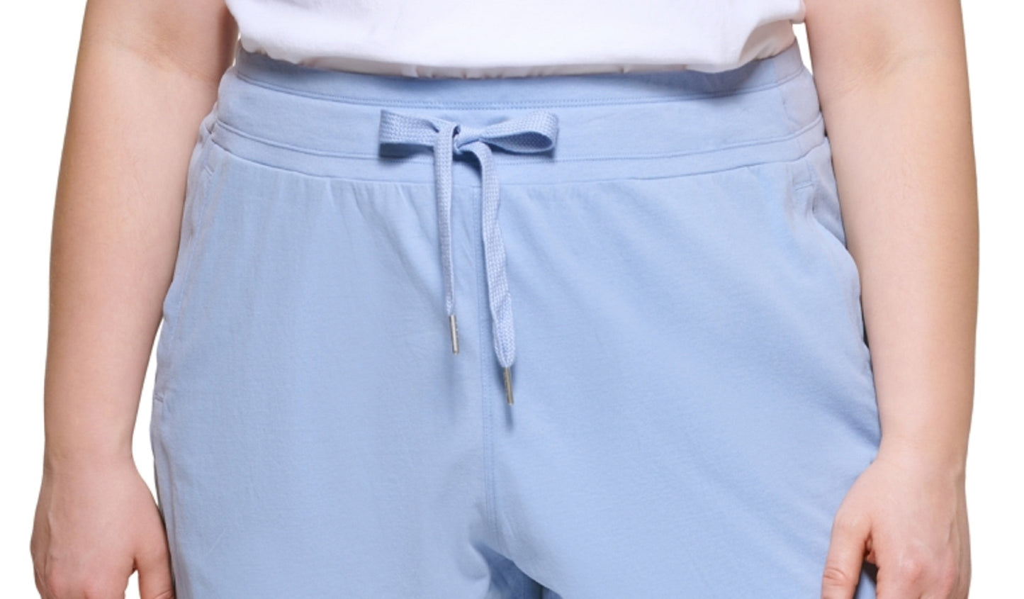 Calvin Klein Shorts Feminino Cintura Alta Algodão Azul Tamanho 1X