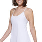 Vestido de exercício feminino Calvin Klein Pickleball, branco, tamanho extragrande