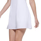 Vestido de exercício feminino Calvin Klein Pickleball, branco, tamanho extragrande