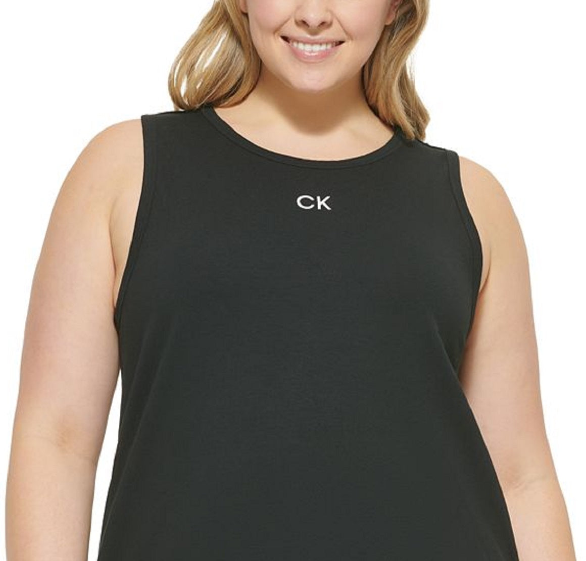 Calvin Klein Regata Feminina Gola Redonda Preta Tamanho 3X
