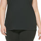 Calvin Klein Regata Feminina Gola Redonda Preta Tamanho 3X
