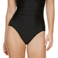 Calvin Klein Maiô Feminino com Bojo Moldado e Controle de Barriga Preto Tamanho 12