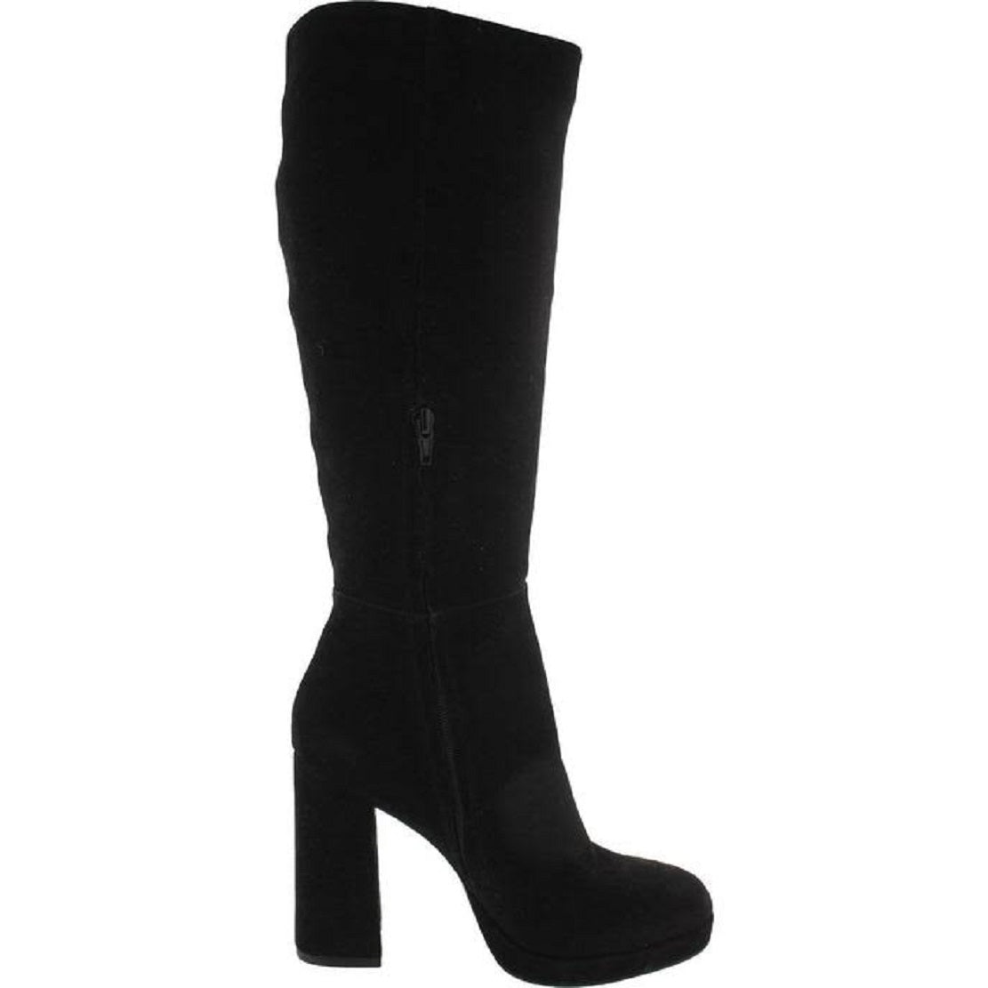 Bota feminina Steve Madden Marcello salto bloco preta tamanho 8 M