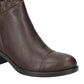 Botas femininas Easy Street Bean Ankle Boots Marrom Tamanho 6 M