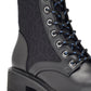 Tommy Hilfiger Taiki Combat Boot Feminino Preto Tamanho 7 M