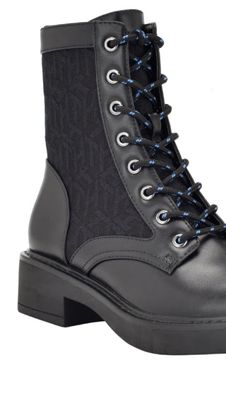 Tommy Hilfiger Taiki Combat Boot Feminino Preto Tamanho 7 M
