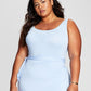 E agora este vestido midi feminino com amarração lateral azul tamanho 3X