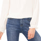 Blusa CeCe Feminina Crinkle Clip Dot Branca Tamanho Médio