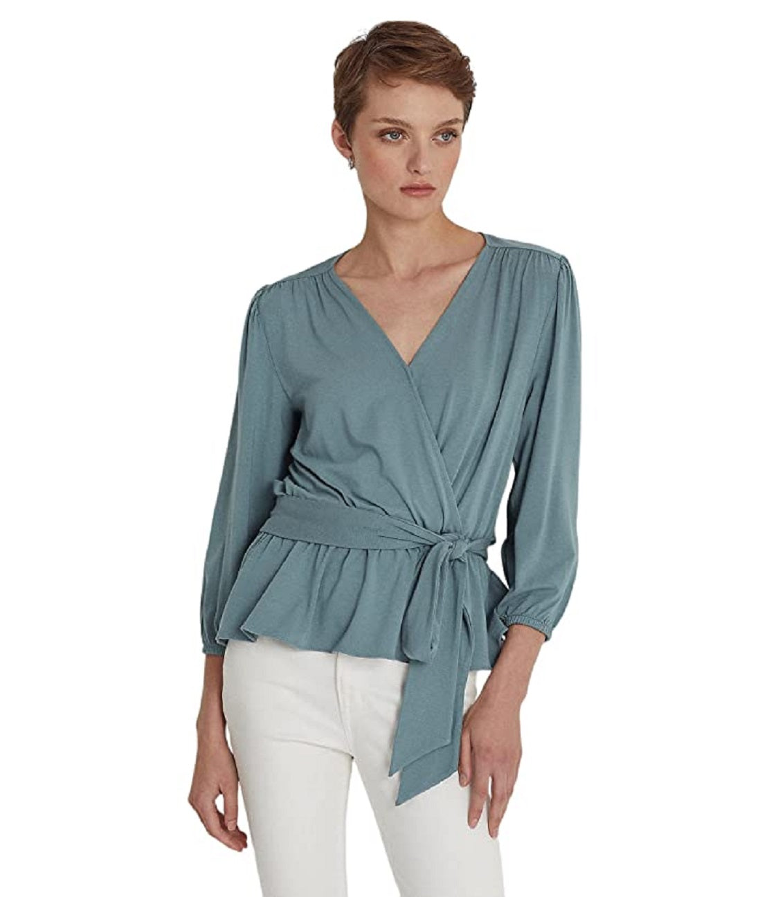 Blusa Peplum Ralph Lauren Feminina Azul Tamanho X-G