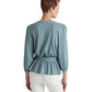 Blusa Peplum Ralph Lauren Feminina Azul Tamanho X-G