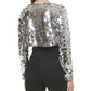 Bolero Kensie Feminino com Lantejoulas Cinza Tamanho Grande