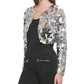 Bolero Kensie Feminino com Lantejoulas Cinza Tamanho Grande