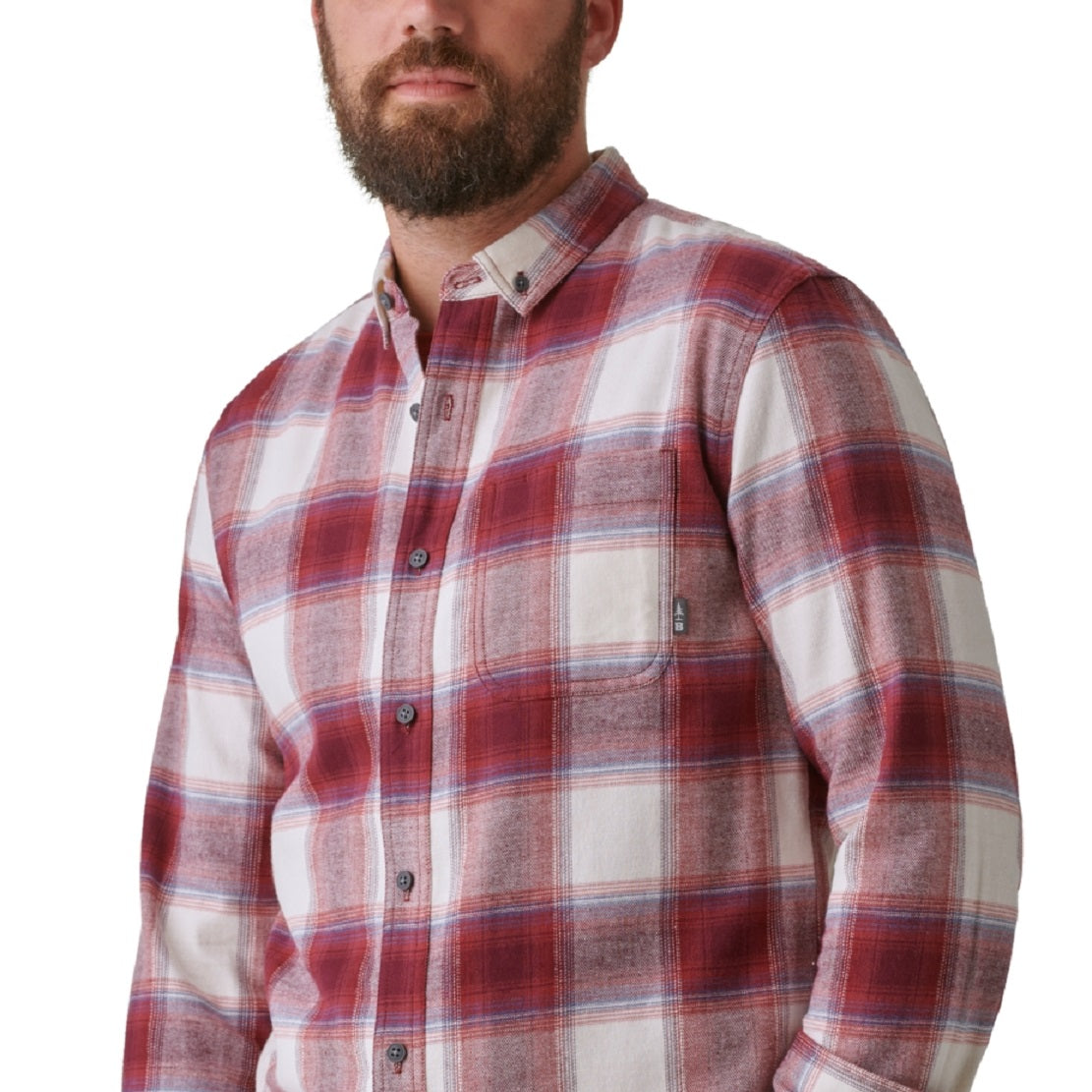 Camisa de flanela elástica Bass Outdoor Expedition masculina, roxa, tamanho XX-G