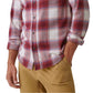 Camisa de flanela elástica Bass Outdoor Expedition masculina, roxa, tamanho XX-G