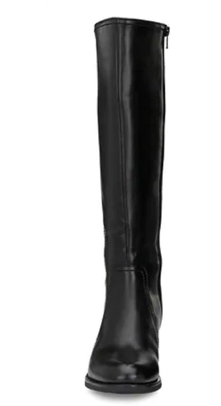 Bota feminina Vince Camuto Sangeti de cano alto, preta, tamanho 7