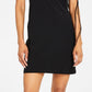 Vestido Tommy Jeans Feminino com Estampa de Folha, Preto, Tamanho Grande