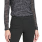 Blusa Calvin Klein Feminina Manga Longa Estampada em Malha Preta Tamanho Médio