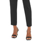 Calça Calvin Klein Lux com Cintura Amarrada, Preta, Tamanho 16