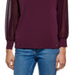 Blusa Calvin Klein Feminina Gola V Manga Chiffon Roxa Tamanho X-G