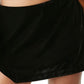 Minissaia de veludo Annalise com abertura lateral, preta, tamanho 0, para mulheres, da Free People