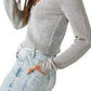 Cardigan Emmaline Metallic Feminino Free People Cinza Tamanho Médio