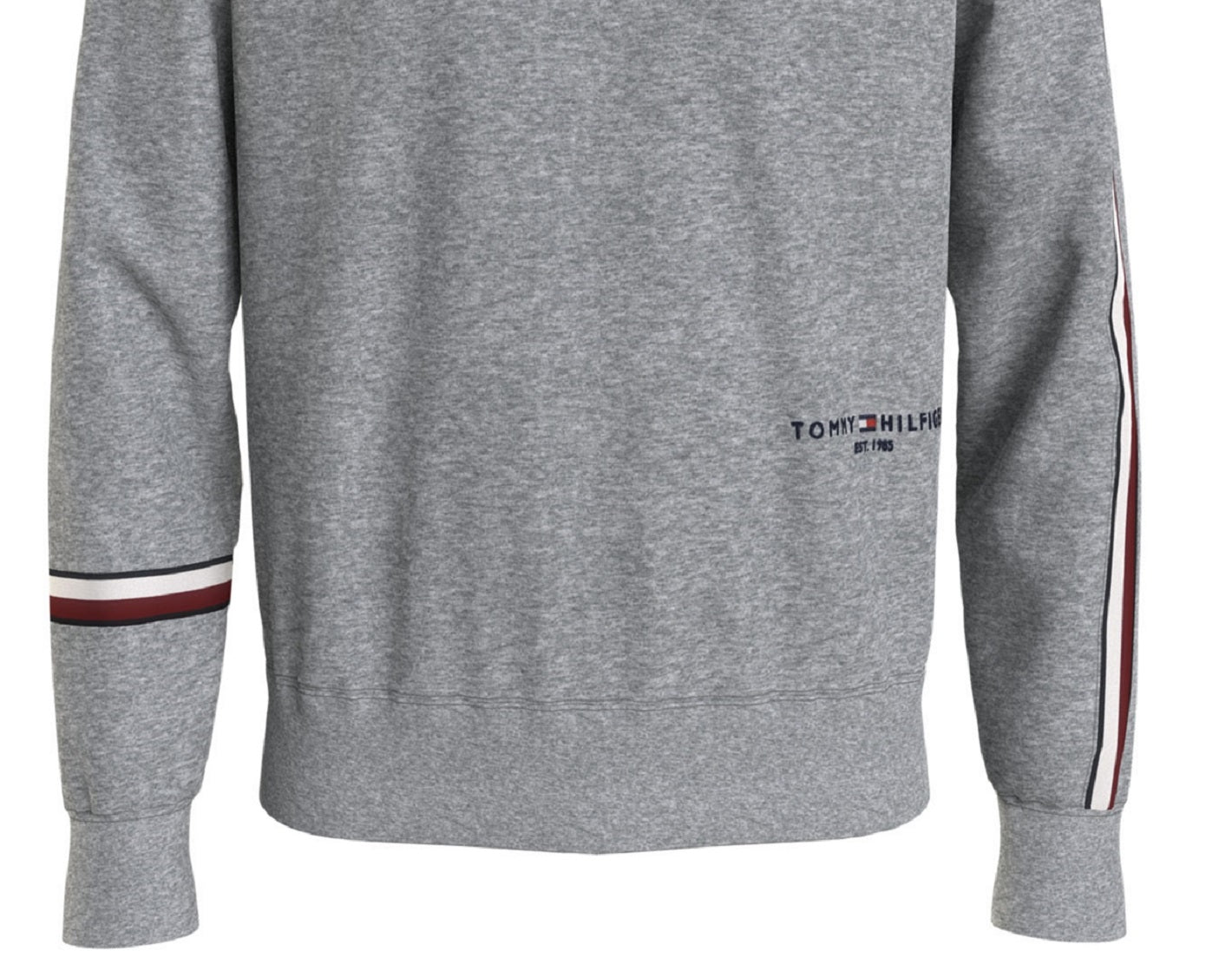 Tommy Hilfiger New Global Stripe Crewneck Sweatshirt Masculino Cinza Tamanho Médio