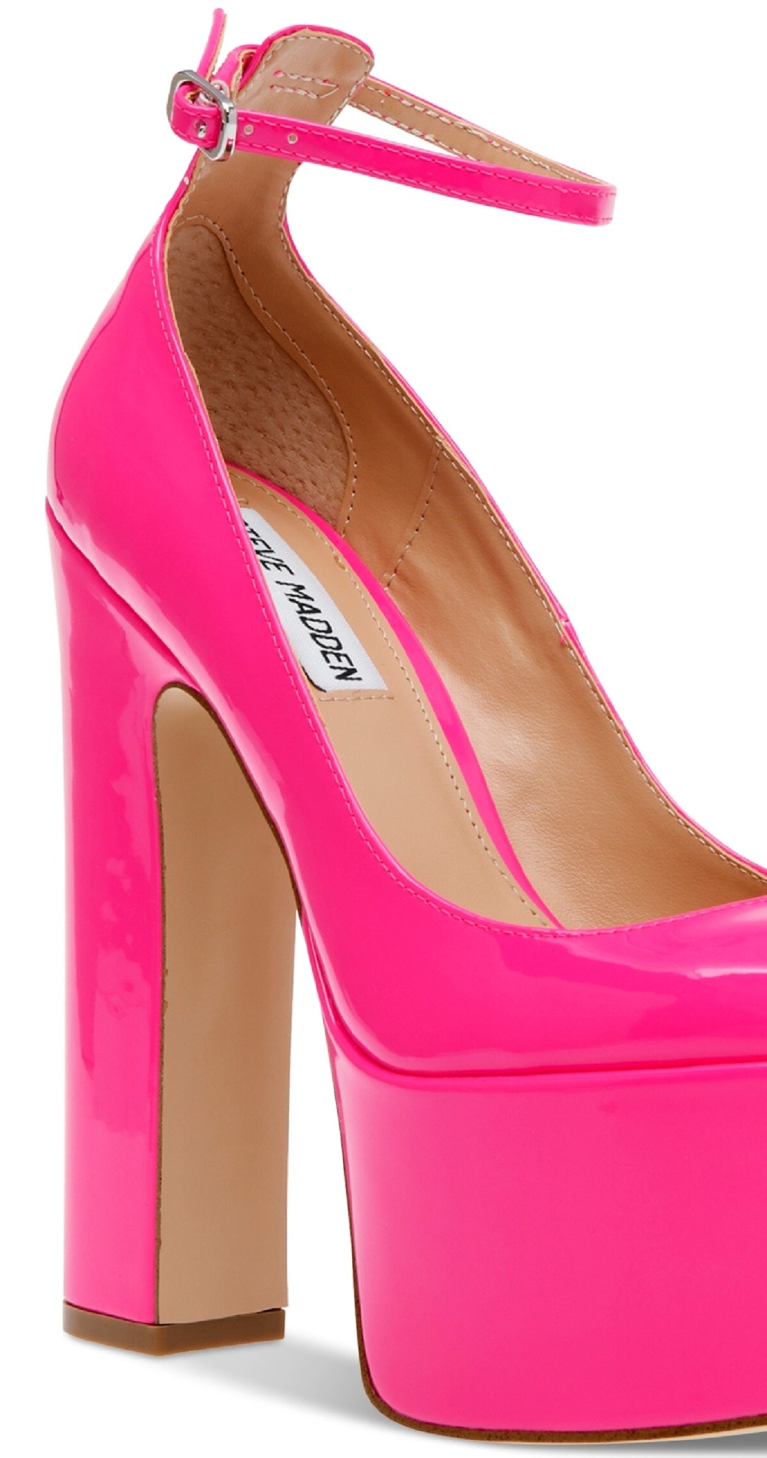 Steve Madden Sapatos Plataforma Skyrise com Tiras no Tornozelo Femininos Rosa Tamanho 10 M