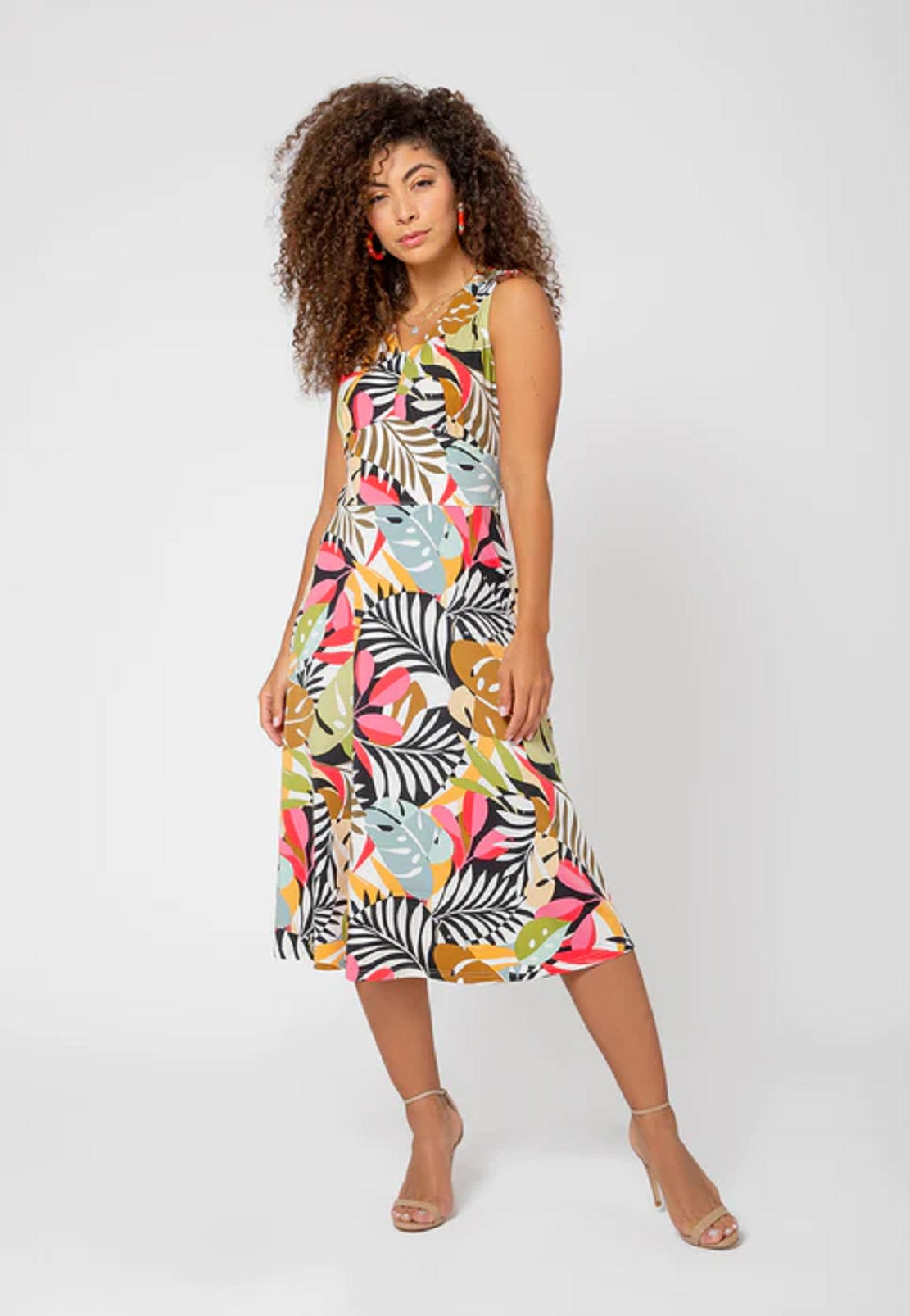 Vestido Leota Feminino Paradise Pop Rosemary Preto Tamanho XX-Grande