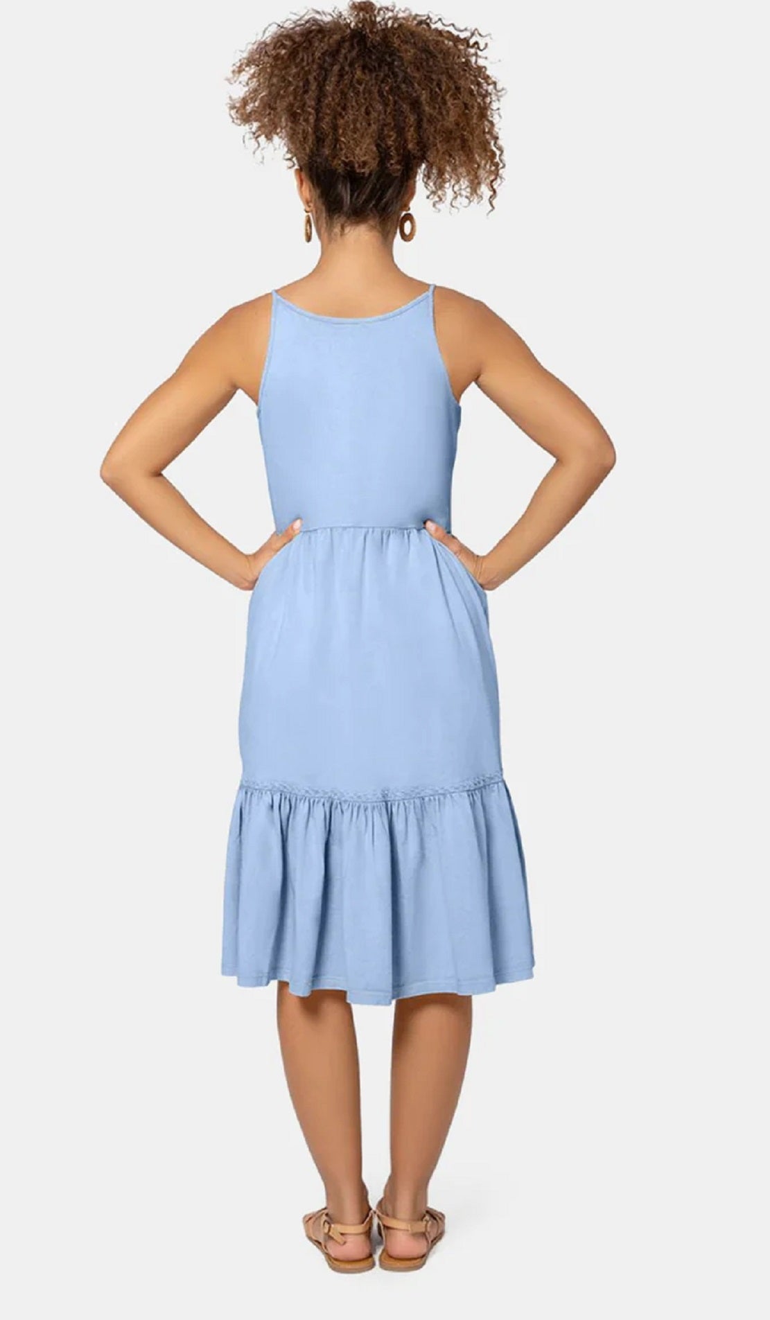 Vestido Esmeralda Leota Feminino em Chambray Lord &amp; Taylor Azul