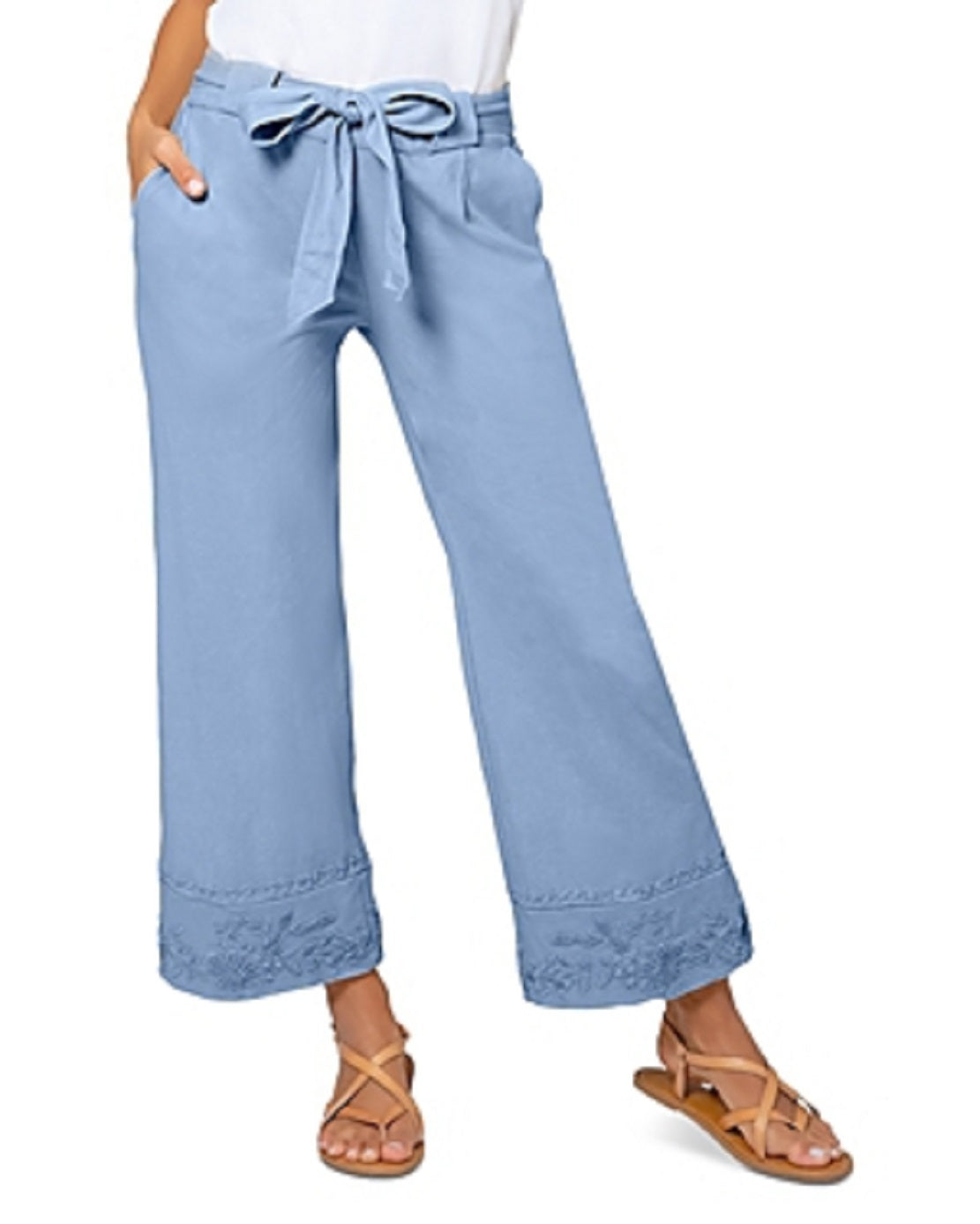 Vestido Lupita Culottes Leota Feminino em Azul Chambray 2XL Azul Lord &amp; Taylor Tamanho XXL