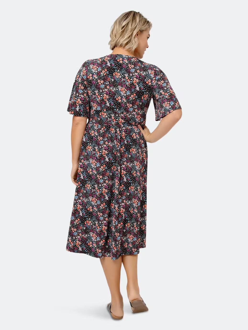 Vestido Zoe Lord &amp; Taylor Floral Confetti Leota Feminino Preto