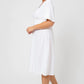 Vestido feminino Leota Solid Lord &amp; Taylor Aaliyah, branco, tamanho 3X