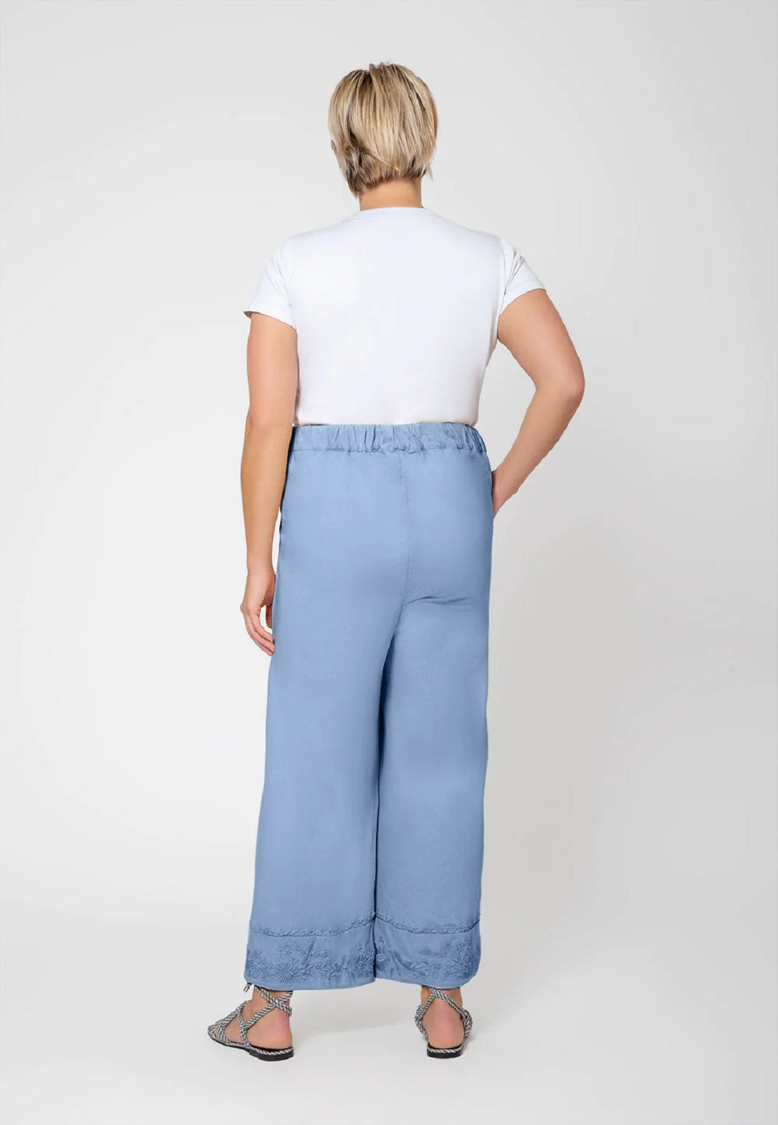 Vestido Leota Feminino Chambray Lord &amp; Taylor Lupita Culottes Azul