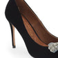 Kurt Geiger London Belgravia Bow Scarpin Feminino Bico Fino Preto Tamanho 9