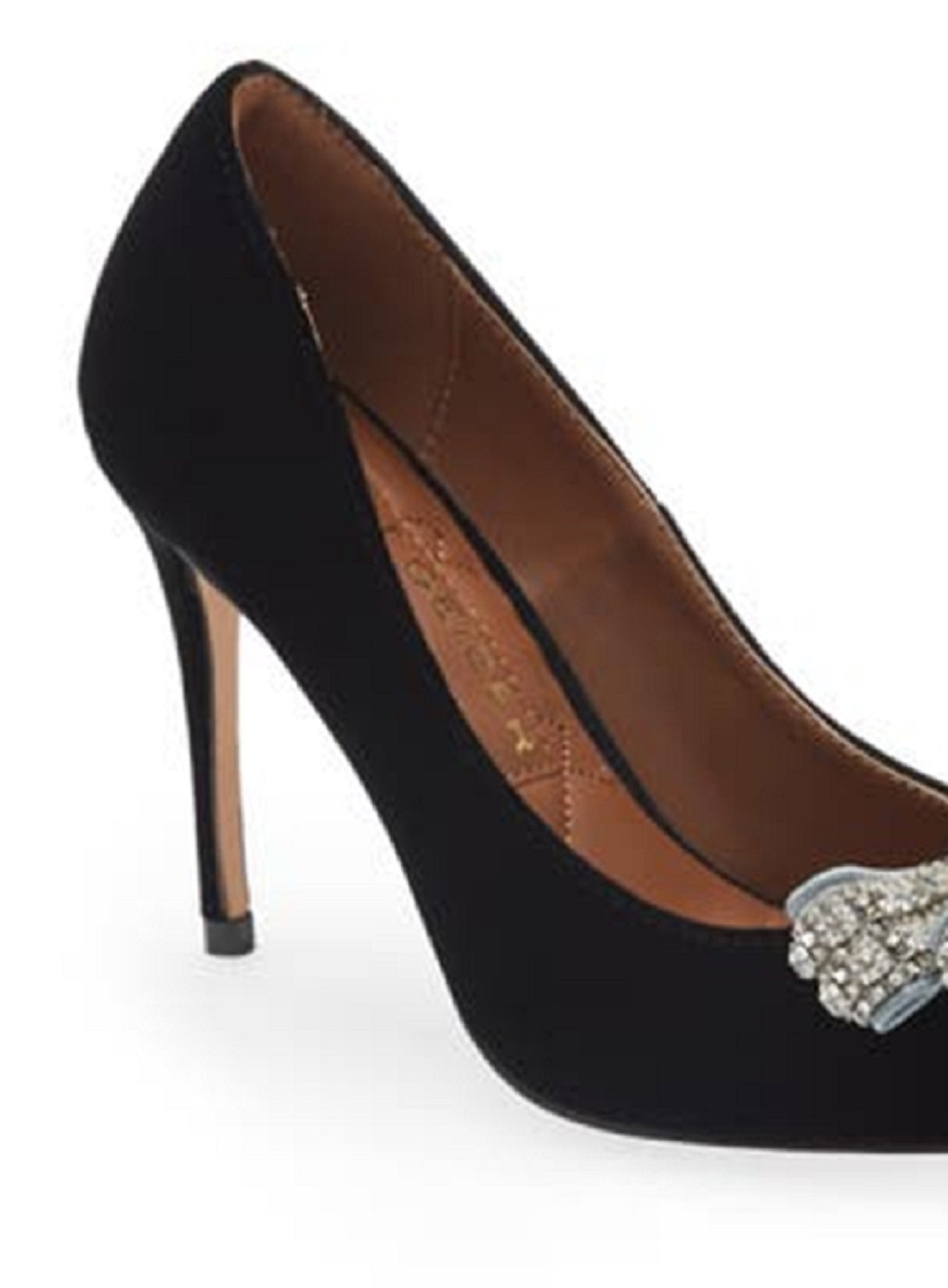 Kurt Geiger London Belgravia Bow Scarpin Feminino Bico Fino Preto Tamanho 9