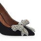 Kurt Geiger London Belgravia Bow Scarpin Feminino Bico Fino Preto Tamanho 9